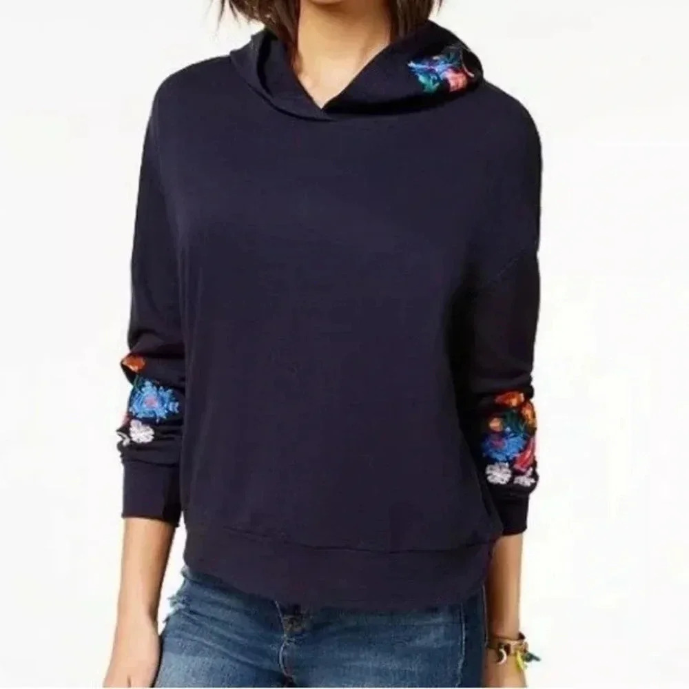 Crave Fame By Almost Famous Juniors Embroidered Hoodie Size S